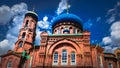 Traditional Orthodox Church in Barnaul, Siberia, Russia Royalty Free Stock Photo