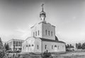 Traditional orthodox church in Frunze, small village in Crimea