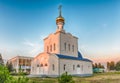 Traditional orthodox church in Frunze, small village in Crimea