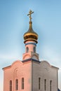Traditional orthodox church in Frunze, small village in Crimea