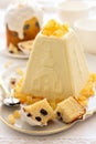 Traditional orthodox Easter desserts, paskha and kulich Royalty Free Stock Photo