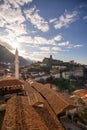 Traditional Ottoman market in Kruja, birth town of National Hero Skanderbeg. Flea market in Albania. Antique items and Royalty Free Stock Photo