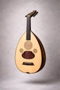 Traditional Oud String Instrument Isolated In Studio With Middle Eastern Heritage Royalty Free Stock Photo