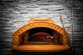 A traditional oven for baking pizza Royalty Free Stock Photo