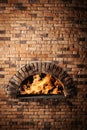 A traditional oven for cooking and baking pizza. Royalty Free Stock Photo