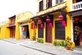 Traditional pagoda in the street of Hoi An old town, Vietnam Royalty Free Stock Photo