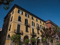 Traditional painted Chiavari buildings