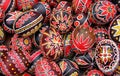 Traditional painted Easter egg from Romania