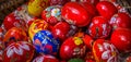 Traditional painted Easter eggs Royalty Free Stock Photo