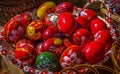 Traditional painted Easter eggs Royalty Free Stock Photo