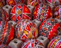 Traditional painted Easter eggs Royalty Free Stock Photo