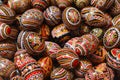 Traditional painted eggs for the orthodox Easter in Romania