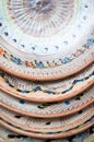 Traditional painted plates Royalty Free Stock Photo