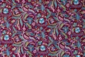 Traditional paisley pattern cashmere pashmina sample