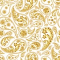 Traditional paisley seamless pattern