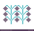Traditional Palestinian Embroidery motif Bunches of Grape.