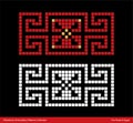 Traditional palestinian Embroidery Pattern Road of Egypt.