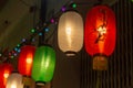 Traditional paper lanterns for sale on Luong Nhu Hoc street, Vietnam Royalty Free Stock Photo