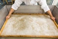 The traditional papermaking