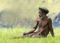 Traditional papua man