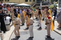 Traditional Parade for the Feast of the Annunciation in Nazareth Royalty Free Stock Photo
