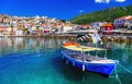 Colorful Greece - beautiful coatsal town Parga. Greek holidays Royalty Free Stock Photo