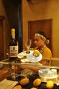 Lisbon, 14th July: Pastel de Bacalhau Confectionery Shop interior near the Castle Sao Jorge from Alfama district in Lisbon