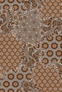Traditional pattern of Middle East Asian Paisley design. Royalty Free Stock Photo