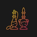 Traditional perfume gradient vector icon for dark theme
