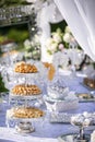 Traditional Persian Wedding setting with classic food and decor Royalty Free Stock Photo