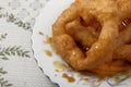 Traditional peruvian dessert Picarones