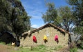 Traditional peruvian village house Royalty Free Stock Photo