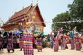 Traditional of Phi Khon Nam Festival in Thailand.