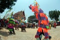 Traditional of Phi Khon Nam Festival in Thailand.