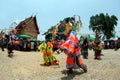 Traditional of Phi Khon Nam Festival in Thailand.