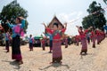 Traditional of Phi Khon Nam Festival in Thailand.