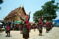 Traditional of Phi Khon Nam Festival in Thailand.