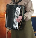 Traditional Piano Accordion. Royalty Free Stock Photo
