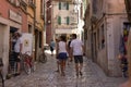 Traditional pictorial streets of old Croatian villages