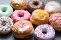 Traditional Polish donuts sweets Royalty Free Stock Photo