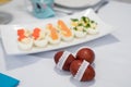 The traditional easter table Royalty Free Stock Photo