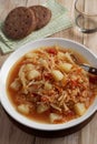 Traditional Polish soup kapusnyak