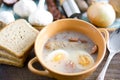 Traditional polish Zurek, easter soup. Royalty Free Stock Photo