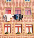 Porto house wall , Portugal Royalty Free Stock Photo