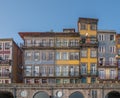 Traditional Portuguese architecture buildings at Cais da Ribeira Waterfront - Porto, Portugal Royalty Free Stock Photo