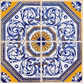 Traditional Portuguese azulejos Royalty Free Stock Photo