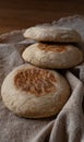 Traditional Portuguese bread Bolo Do Caco. Royalty Free Stock Photo