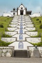 Traditional portuguese chapel in Sao Miguel, Azores, Portugal. Royalty Free Stock Photo