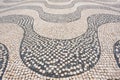 Traditional Portuguese pavement cobblestone - Lisbon Royalty Free Stock Photo