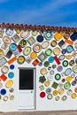 Traditional portuguese pottery plates on a wall in Algarve Royalty Free Stock Photo